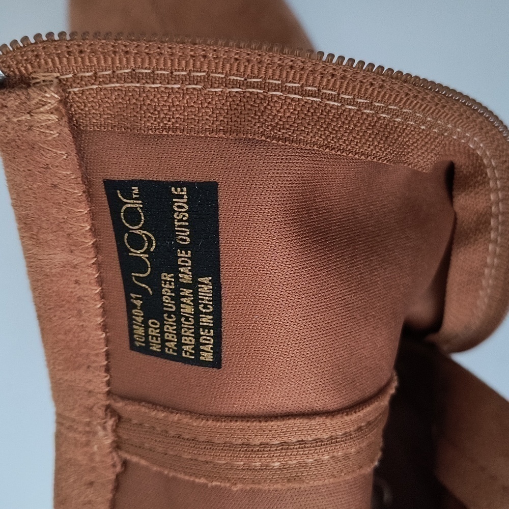 Sugar Nero Platform Bootie Tan Size 10M - Picture 8 of 11